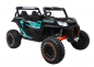 Preview: Kinderfahrzeug 24V 440Watt Kinder Elektro Auto Kinderquad Elektro Quad Elektromotorrad UTV9000 Zweisitzer Ledersitz EVA Gummiräder schwarz