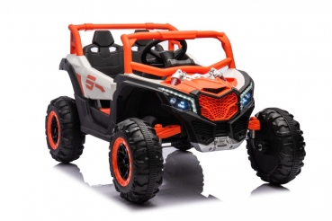 Kinderfahrzeug 12V 4x4 Kinder Elektro Kinderauto Buggy UTV 901 Ledersitz EVA Gummiräder