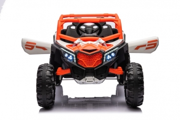 Kinderfahrzeug 12V 4x4 Kinder Elektro Kinderauto Buggy UTV 901 Ledersitz EVA Gummiräder